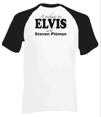 Baseball T-Shirt 'A Tribute to Elvis' (White/Weiss)